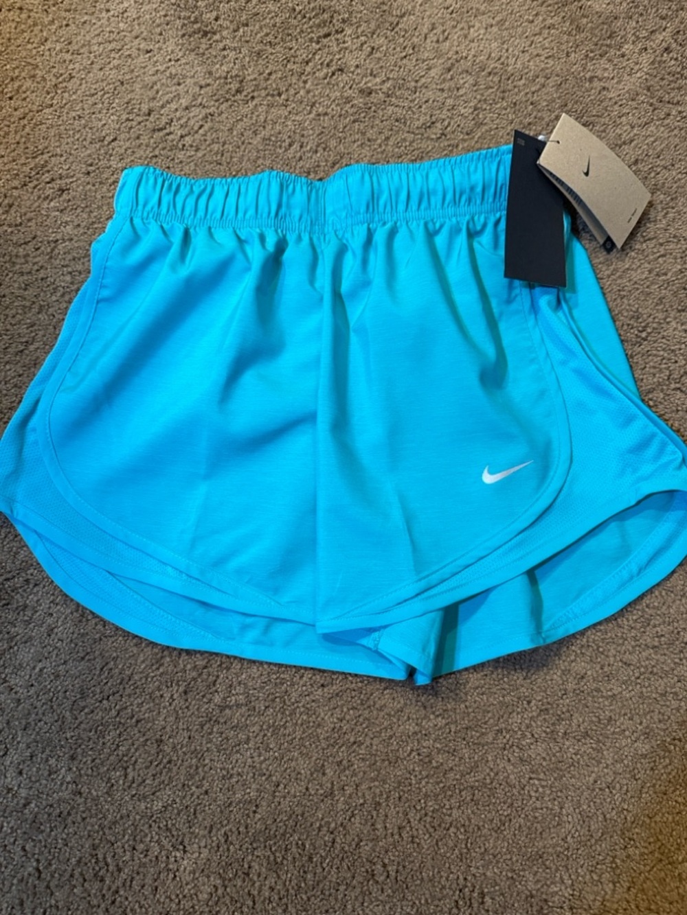 Nike Women’s Aqua Blue Athletic Running Shorts